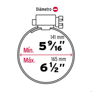 Fiero Bolsa c/5 abrazaderas sin fin reforzadas #96,5-9/16 - 6-1/2