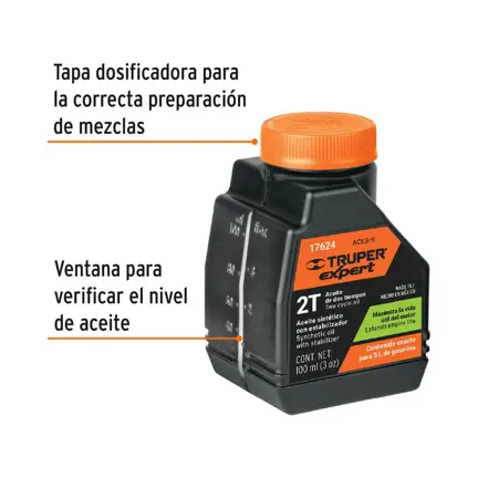 Expert Aceite sintético para motor de 2 tiempos, 100 ml