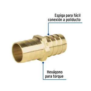 Cople inserción de latón 1