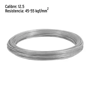 Kilo de alambre galvanizado, calibre 12.5, Fiero