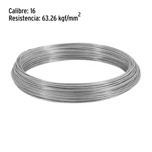 Kilo de alambre galvanizado, calibre 16, Fiero