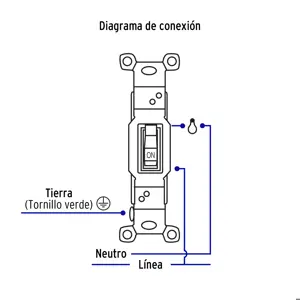 Interruptor vertical de palanca, Standard, marfil, Volteck