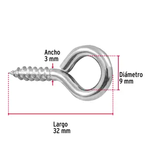 Bolsa con 144 armellas cerradas de 18 x 50, Fiero