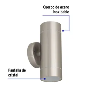 Volteck Arbotante de acento 2 spots satín, lámparas no incluidas