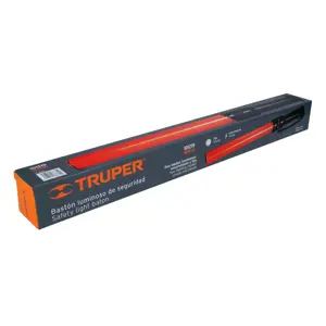 Truper Bastón luminoso de 53 cm con luz LED y clip para cinturón