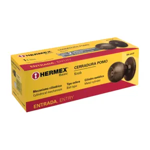 Hermex Cerradura tipo esfera, cilíndrico, entrada, antiguo, Basic