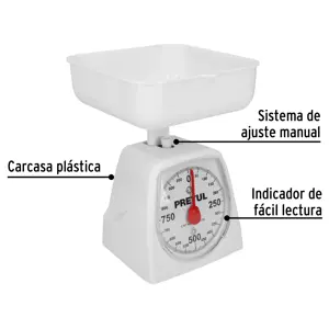 Báscula mecánica para cocina 1 Kg, Pretul