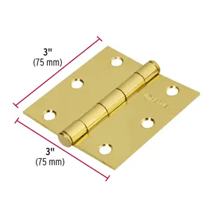 Hermex Bolsa c/2 bisagras cuadradas 3