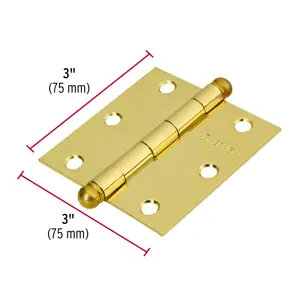 Hermex Bolsa c/2 bisagras cuadradas 3