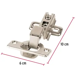 Hermex Bolsa c/2 bisagras bidimensionales de 110° cobertura interna