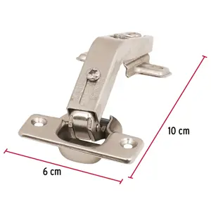 Hermex Bolsa c/2 bisagras bidimensionales de 135° cobertura interna