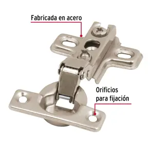 Hermex Bolsa c/2 bisagras bidimensionales de 95° cobertura media