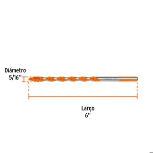 Broca multimaterial 5/16 x 6