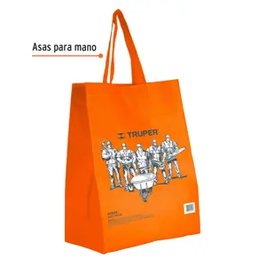 Bolsa ecológica naranja de 38 x 49 cm, Truper