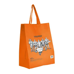 Bolsa ecológica naranja de 38 x 49 cm, Truper