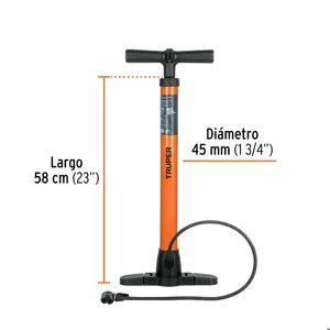 Bomba manual para inflar, 100 PSI, TRUPER