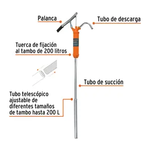 Bomba extractora de aceites con palanca, Truper