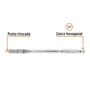 Broca plana de manita 5/16