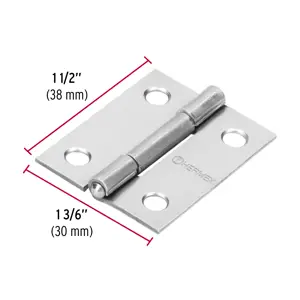 Bisagra rectangular 1-1/2