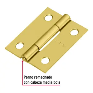 Hermex Bolsa con 2 bisagras rectangulares 1-1/2