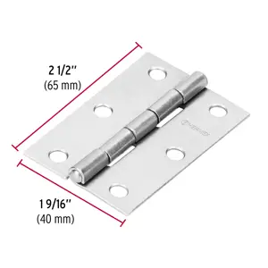 Bisagra rectangular 2-1/2