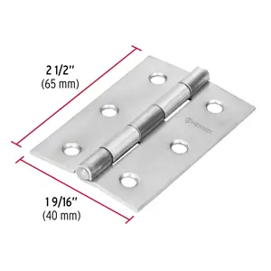 Bisagra rectangular 2-1/2