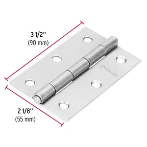 Bisagra rectangular 3-1/2