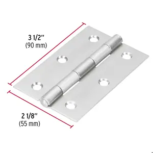 Bisagra rectangular 3-1/2