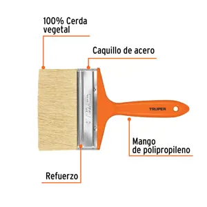 Truper Brocha para encalar e impermeabilizar de 6