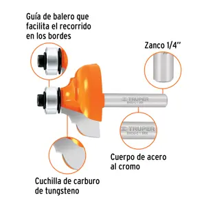 Broca para router, clásica, 1-3/8