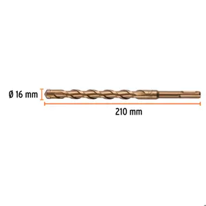 Broca SDS Plus 16 x 210 mm, Truper