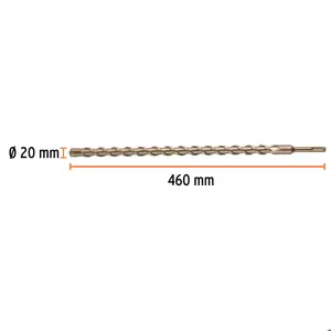 Broca SDS Plus 20 x 460 mm, Truper