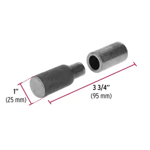 Bisagra tubular soldable de 1