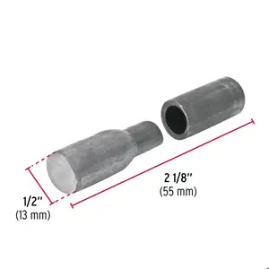 Bisagra tubular soldable de 1/2