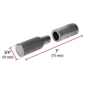 Bisagra tubular soldable de 3/4