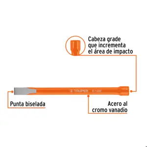 Cincel de corte frío de 1/2 X 8