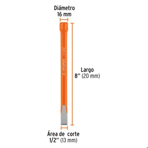 Cincel de corte frío de 1/2 X 8