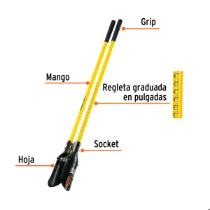 Cavador mangos de fibra de vidrio 48