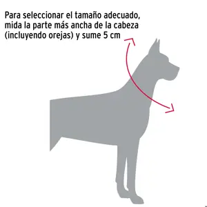 Fiero Collar de entrenamiento para perro, 60 cm, eslabón de 4 mm