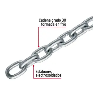 Metro de cadena galvanizada de 1/8