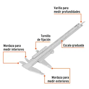 Calibrador vernier analógico 6