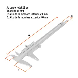 Calibrador vernier analógico 6