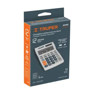 Calculadora de escritorio 15 cm, Truper