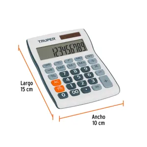 Calculadora de escritorio 15 cm, Truper