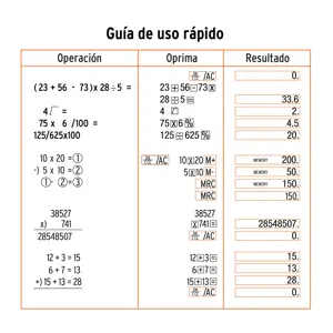 Calculadora de escritorio 15 cm, Truper