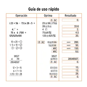 Calculadora de escritorio 19 cm, Truper