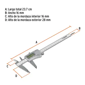 Calibrador vernier digital 6