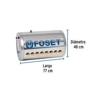 Termotanque p/calentador solar CALE-8S, Foset