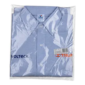 Camisa manga corta para hombre, azul, CH, Truper