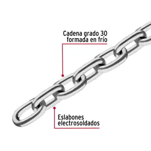 Metro de cadena pulida de 1/2